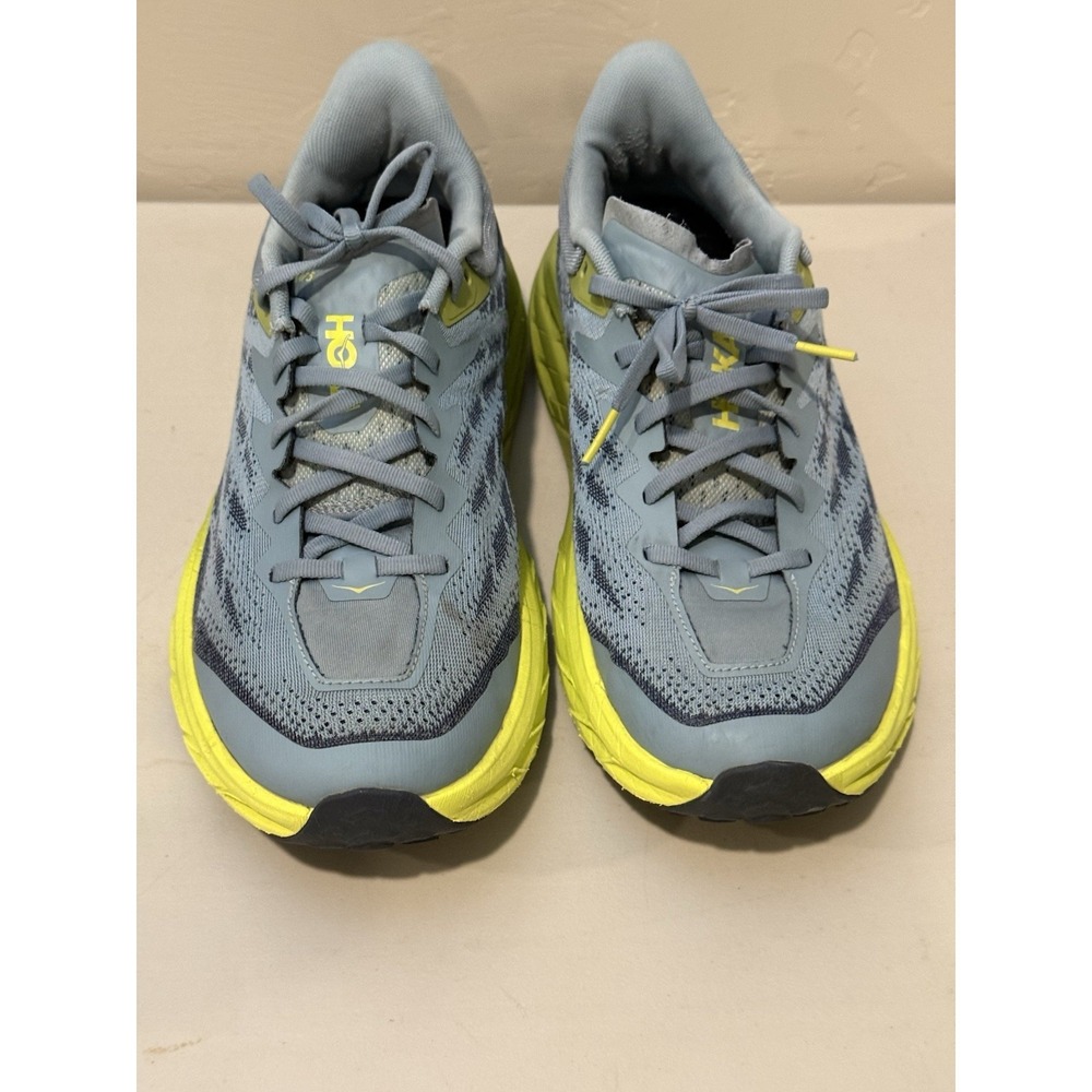 Hoka One One Speedgoat 5 1123159 SBDCT Mens 10 Shoes Stone Blue Citron Sneaker